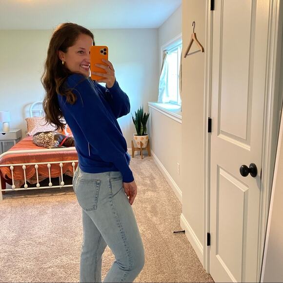 NWT APIECE APART Royal Blue Wool Silk Balloon Sleeve Sweater Small - Picture 5 of 16